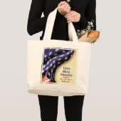 Custom GOD BLESS AMERICA Jumbo Stoffbeutel (Vorderseite (Produkt))