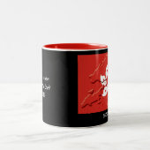 Custom God Bless HONGKONG Flag Zweifarbige Tasse (Mittel)