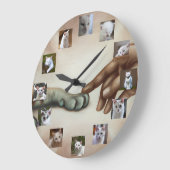 Custom God Created Cat 12-Year Kitty Ihre Fotos Große Wanduhr (Winkel)