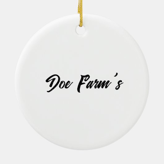 Custom “God Family Farming” Ornament (Hinten)