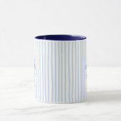 Custom Godmother Blue Stripe Ceramic Tasse (Zentrum)