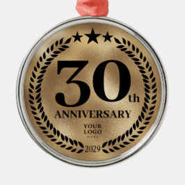Custom Gold 30 Jahre Weihnachten Ornament Aus Metall