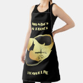 Custom Gold & Balck Hair Styling Schürze (InSitu)