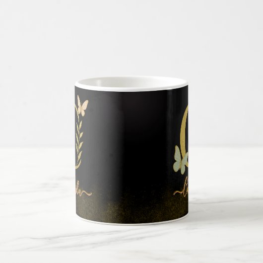 Custom Gold C Tasse - Butterfly Monogramm (Mittel)