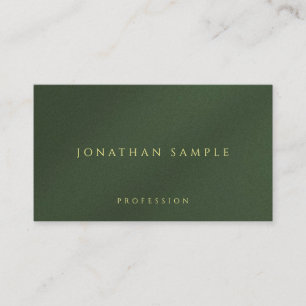 Custom Gold Color Text Premium Dick Luxus Visitenkarte