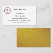 Custom Gold Company Visitenkarte (Vorne/Hinten)
