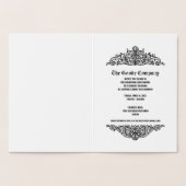 Custom Gold Corporate Elegante Veranstaltung Einla Folienkarte (Innenseite)