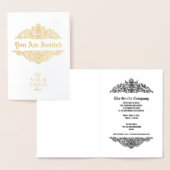 Custom Gold Corporate Elegante Veranstaltung Einla Folienkarte (Anzeige)