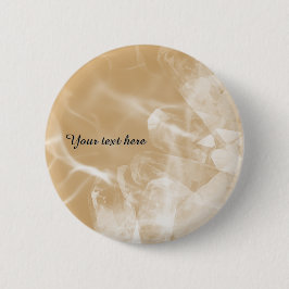Custom gold crystal badge button