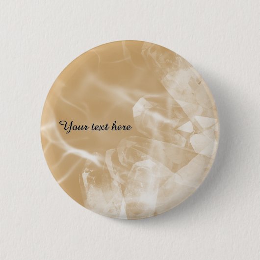 Custom gold crystal badge button (Vorderseite)