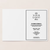 Custom Gold Fashion Show | Firmenevent Folienkarte (Innenseite)