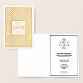 Custom Gold Fashion Show | Firmenevent Folienkarte (Anzeige)