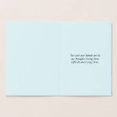 Custom Gold Foil Condolences Card Folienkarte (Innenseite)