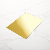 Custom Gold Foil Luxe Foil Einladung Postkarte (Gedreht)