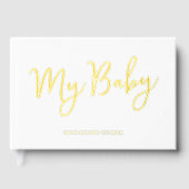 Custom Gold Foil My Baby Book Keepake für Mutter Gästebuch (Vorderseite)