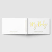 Custom Gold Foil My Baby Book Keepake für Mutter Gästebuch (Voll)