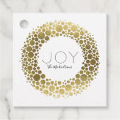Custom Gold Foil Weihnachtsfeiertag Geschenkanhänger (Vorderseite)