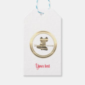 Custom Gold Frohe Weihnachten Geschenkanhänger (Vorderseite)