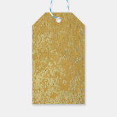 Custom Gold Frohe Weihnachten Geschenkanhänger (Rückseite)