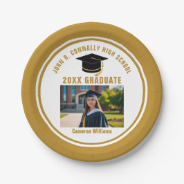 Custom Gold Graduate Photo 2026 Graduation Party Pappteller