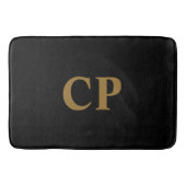 Custom Gold Initial Badematte (Vorderseite)