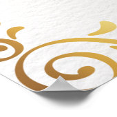 Custom Gold Islamic Henna Party Poster (Ecke)