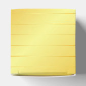 Custom Gold Look Elegante Moderne Template Glossy Geschenkschachtel (Oben)