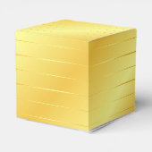 Custom Gold Look Elegante Moderne Template Glossy Geschenkschachtel (Rückseite)