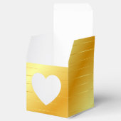 Custom Gold Look Elegante Moderne Template Glossy Geschenkschachtel (Geöffnet)