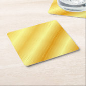 Custom Gold Look Elegante moderne trendige Vorlage Rechteckiger Pappuntersetzer (angewinkelt)