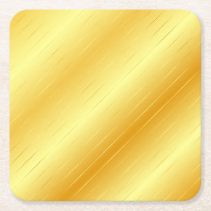 Custom Gold Look Elegante moderne trendige Vorlage Rechteckiger Pappuntersetzer