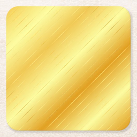 Custom Gold Look Elegante moderne trendige Vorlage Rechteckiger Pappuntersetzer (Vorderseite)