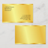 Custom Gold Look Moderne Elegante Beruflich Visitenkarte (Vorne/Hinten)