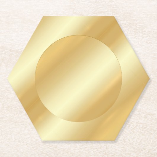 Custom Gold Look Trendy Stylish Blank Template Untersetzer (Vorderseite)