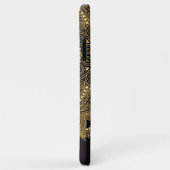 Custom Gold Mandala Art Muster auf rosa Lila Case-Mate iPhone Hülle (Hinten/Rechts)