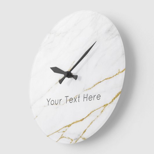 Custom Gold Marmor Acrylwand Uhr (Winkel)