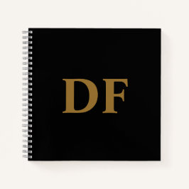 Custom Gold Mit Monogramm Notebook Notizblock