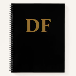 Custom Gold Mit Monogramm Notebook Notizblock