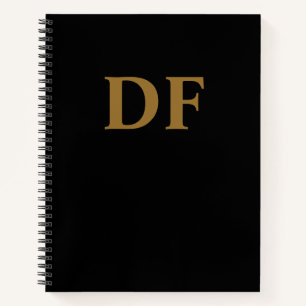 Custom Gold Mit Monogramm Notebook Notizblock
