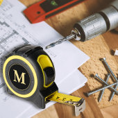 Custom Gold Monogram DIYers Carpenters Crafters Maßband