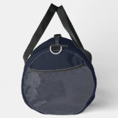 Custom Gold Navy Blue Monogram Initial Fitness Duffle Bag (Rechts)
