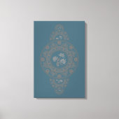 Custom Gold Rokoko Lotus Ornamental Mandala Wall Leinwanddruck (Vorderseite)