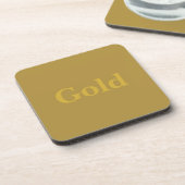 Custom Gold Square Untersetzer Set (Linke Seite)