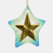 Custom Gold Star Ornament (Rechts)