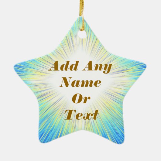 Custom Gold Star Ornament (Hinten)