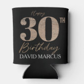 Custom Gold Text 30th Birthday Celebration Dosenkühler (Rückseite)