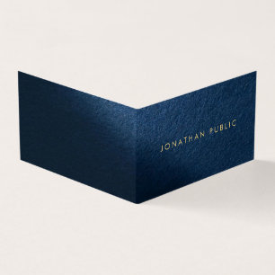 Custom Gold Text Moderne Elegant Luxus geklappt Visitenkarten