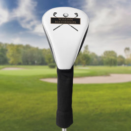 Custom Gold und Black Elegante Moderne Golf Headcover