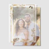 Custom Gold Vellum Hochzeitsvorlage Pergament Einladungen (Versatz (Ehepaar))