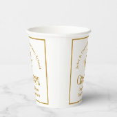 Custom Gold Veterinary School Graduation Party Pappbecher (Rechts)